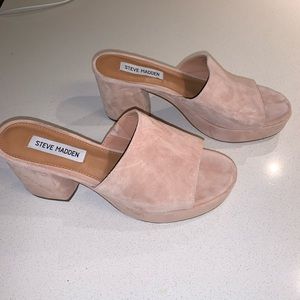 Suede mules from Steve Madden